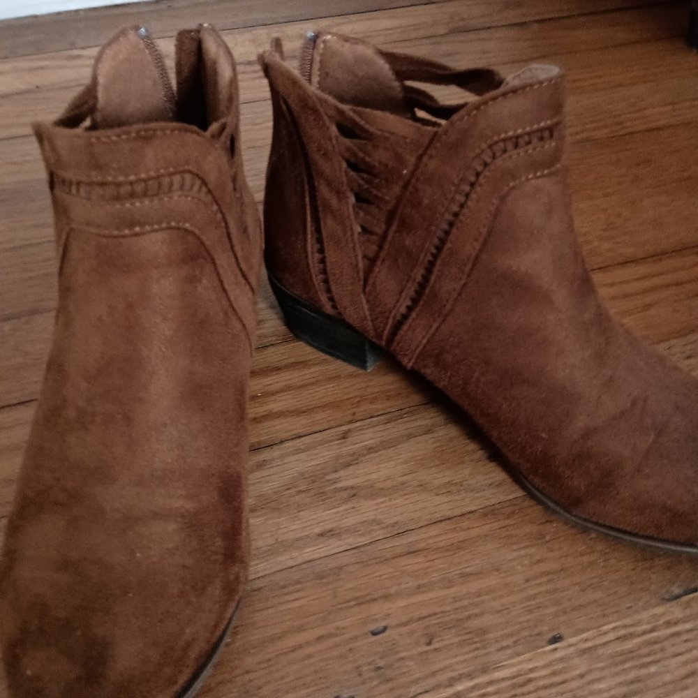 Brown Suede booties